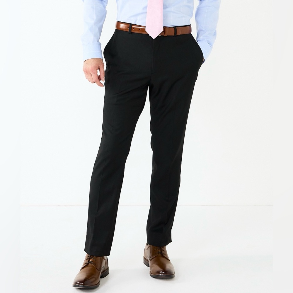 NWT Men's Apt. 9 Premier Flex Performance Suit Pants Size 32x34